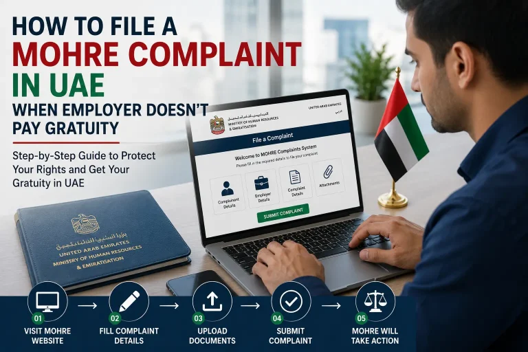 How to File a MOHRE Complaint in UAE When Employer Doesn't Pay Gratuity