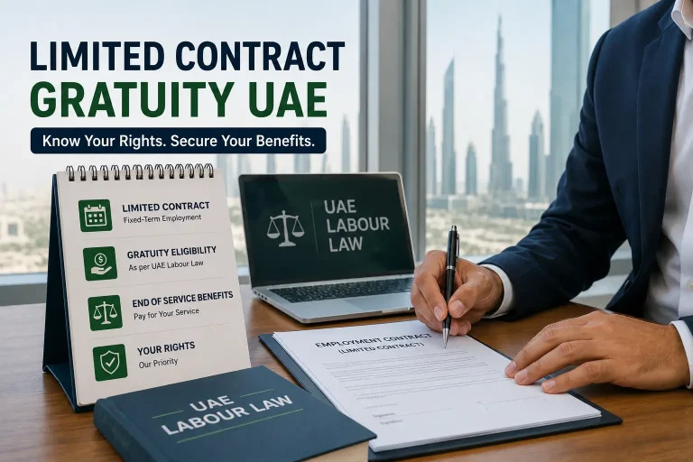 gratuity limited contract UAE