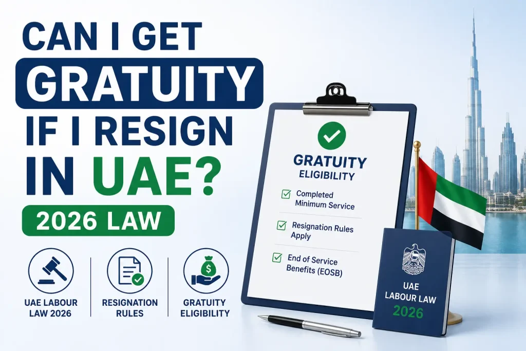 can I get gratuity if I resign in UAE