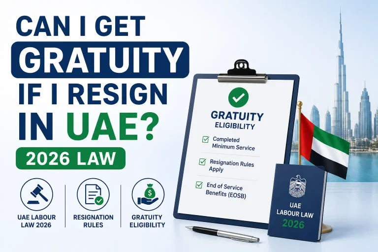 can I get gratuity if I resign in UAE