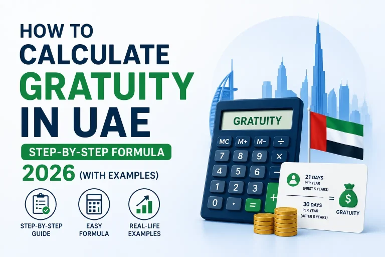 How to Calculate Gratuity in UAE: Step-by-Step Formula 2026 (With Examples)